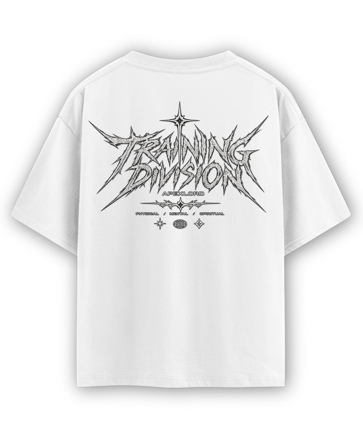 White Oversized T-shirt Back Design