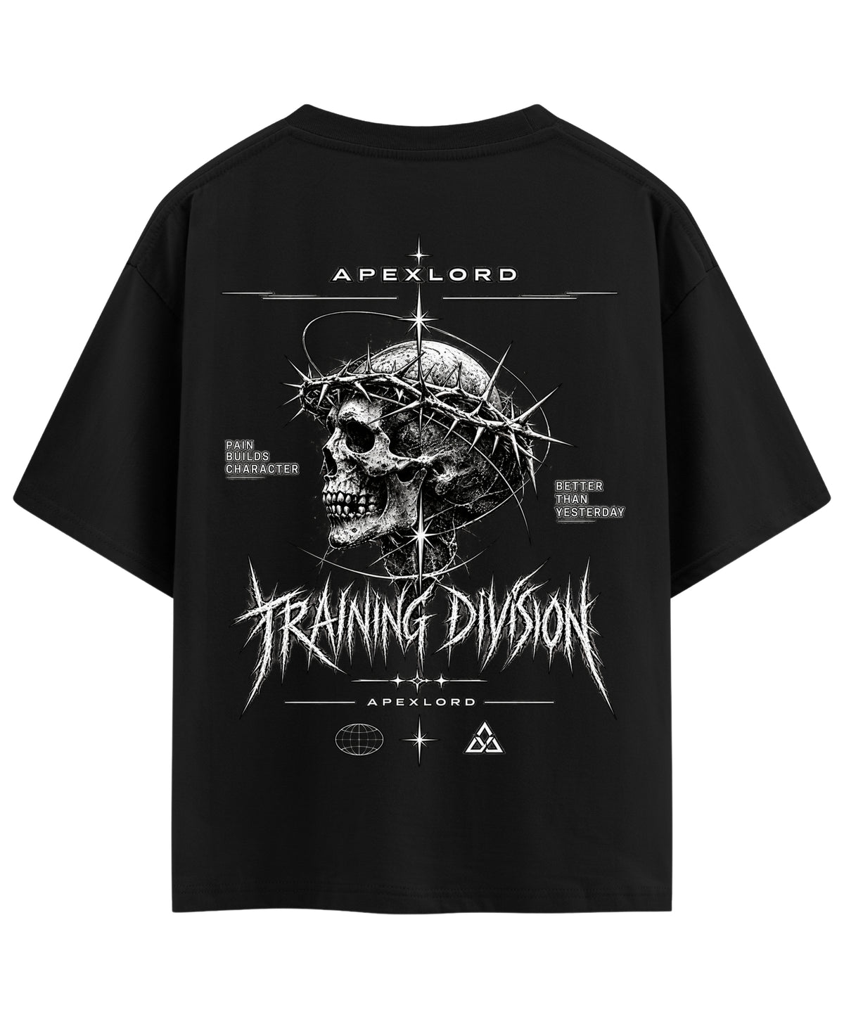 Black Oversized T-shirt Back Design