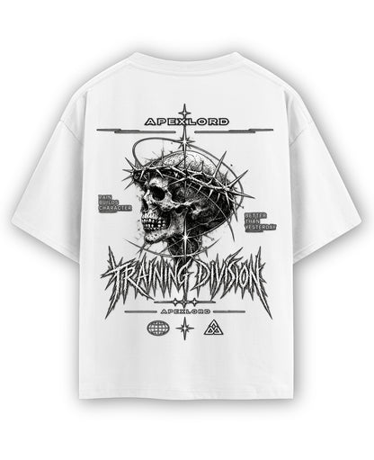 White Oversized T-shirt Back Design