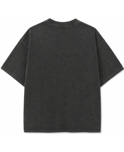 Vintage Fade Wash Oversized T-shirt Back Design