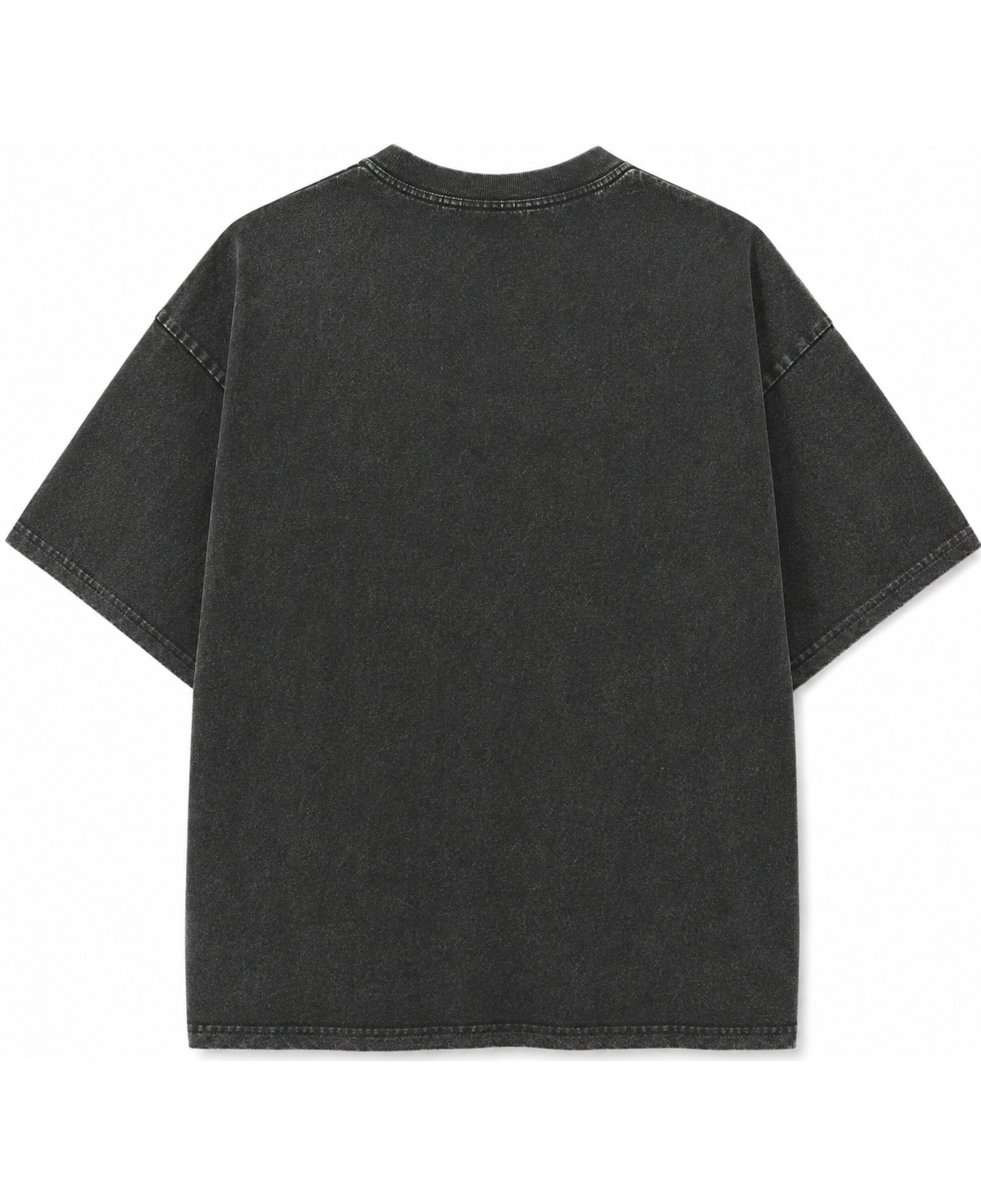 Vintage Fade Wash Oversized T-shirt Back Design