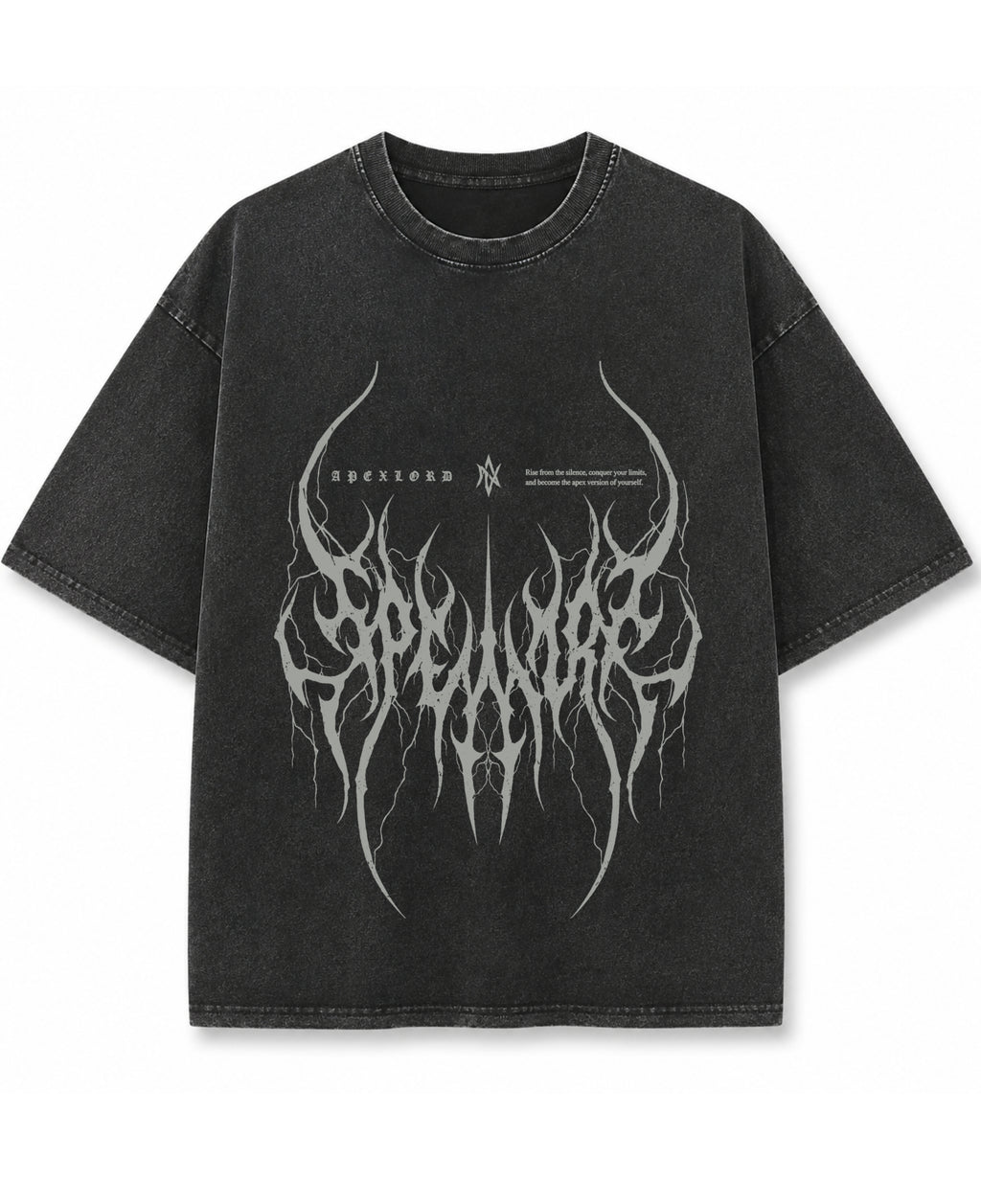 Vintage Fade Wash Oversized T-shirt Front Design