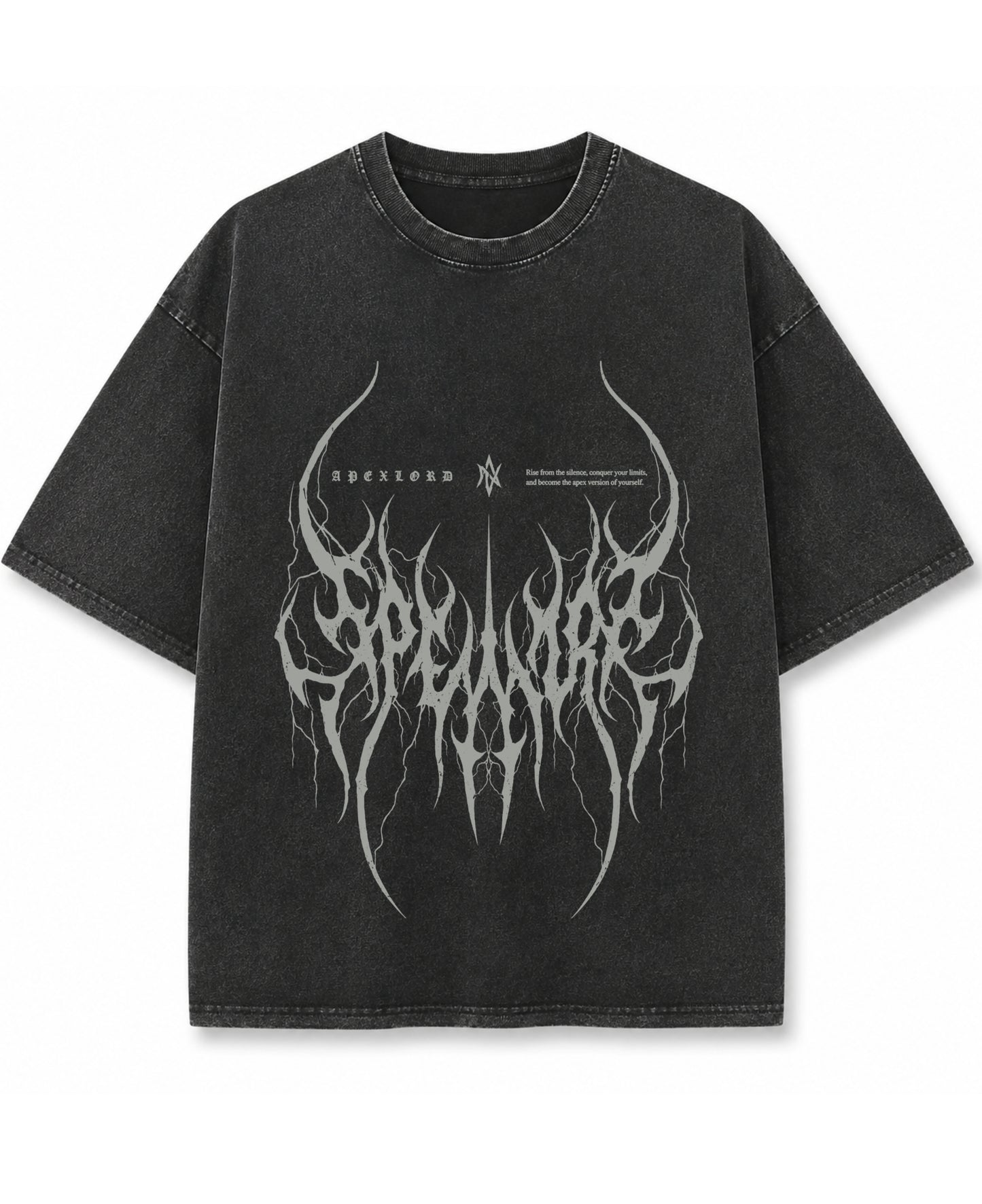 Vintage Fade Wash Oversized T-shirt Front Design