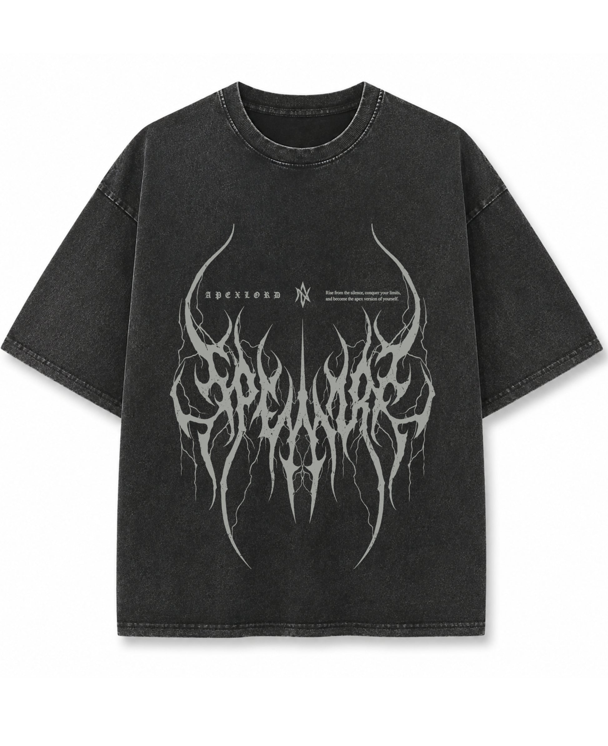 Vintage Fade Wash Oversized T-shirt Front Design