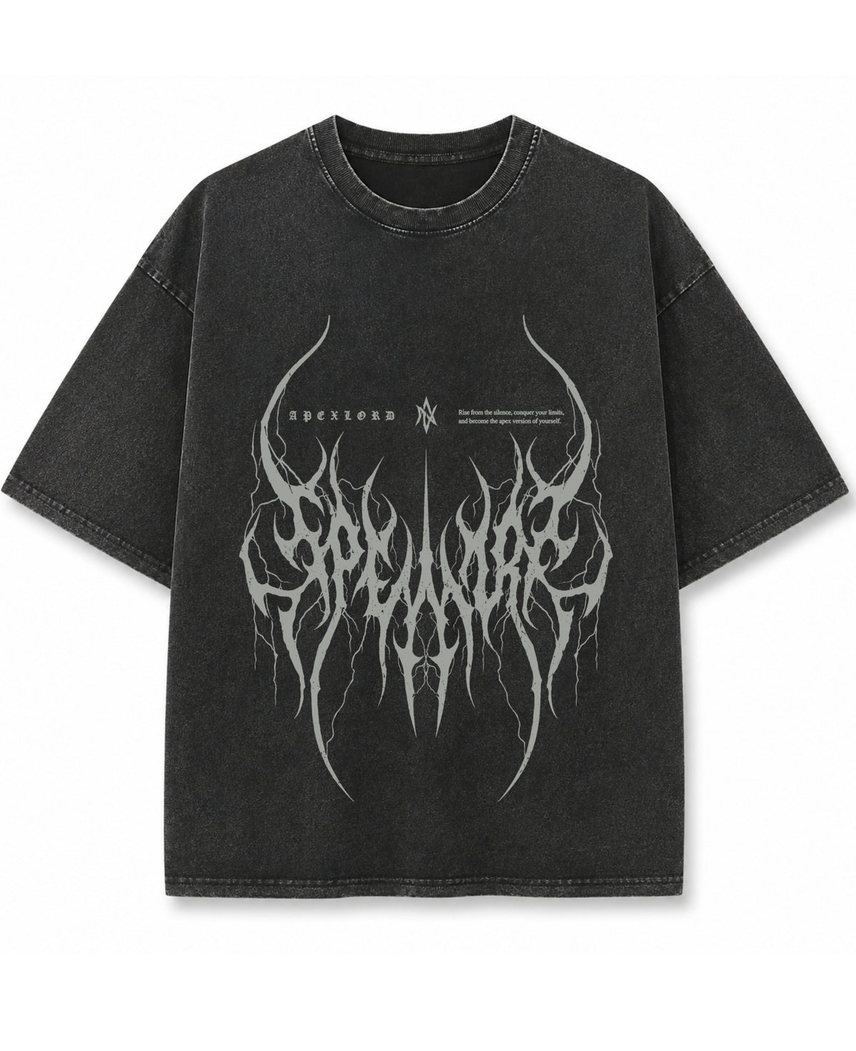 Vintage Fade Wash Oversized T-shirt Front Design