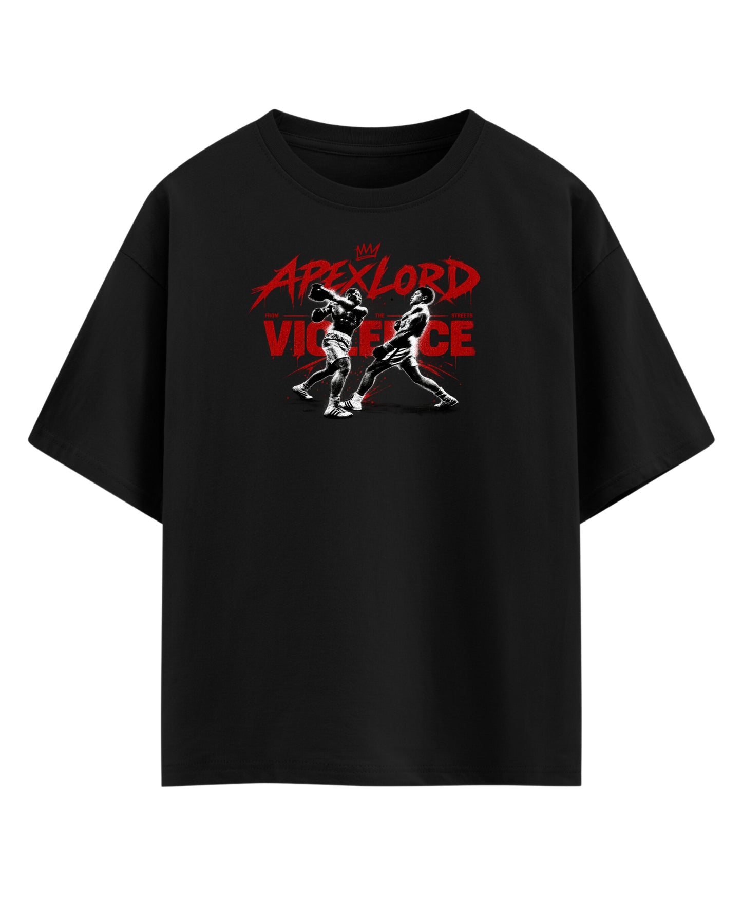 Black Oversized T-shirt Front Design