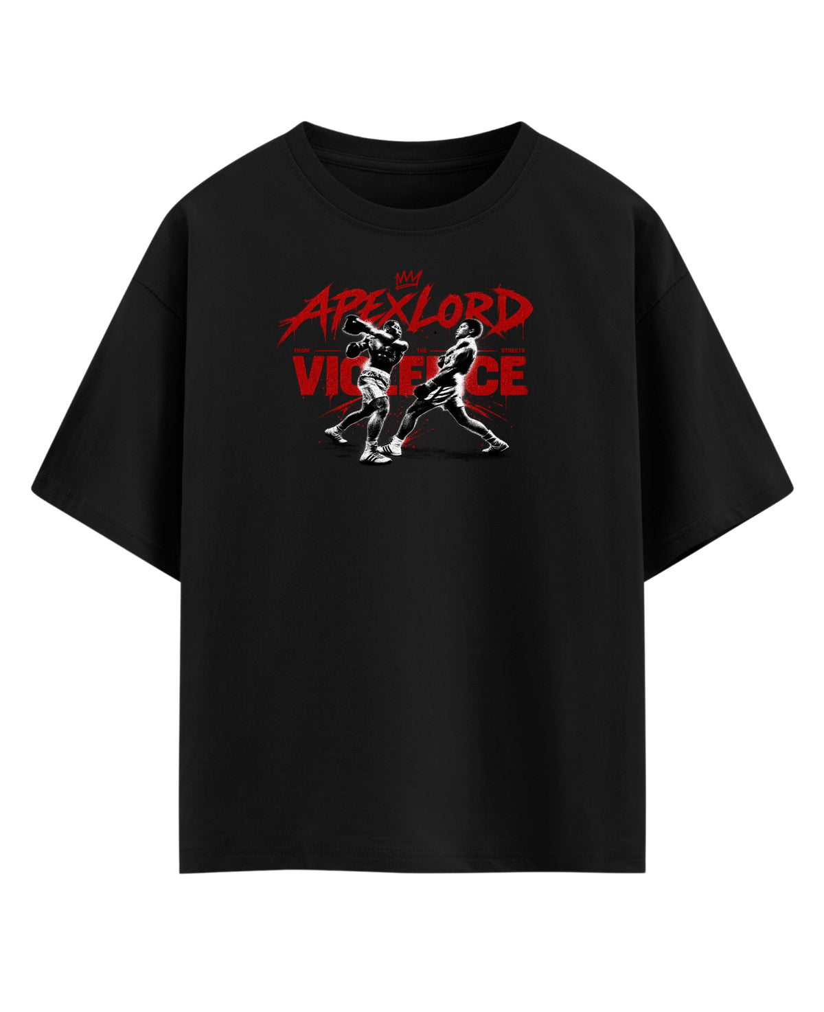 Black Oversized T-shirt Front Design