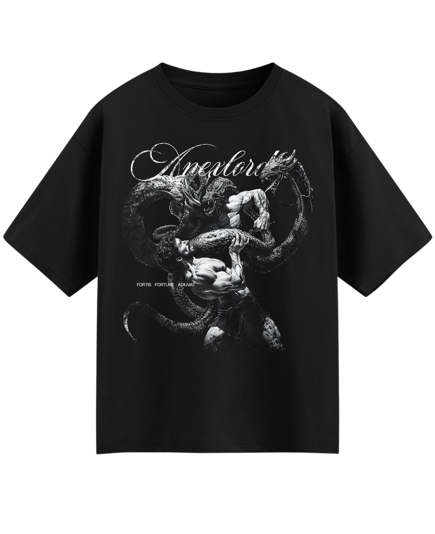 Black Oversized T-shirt Front Design