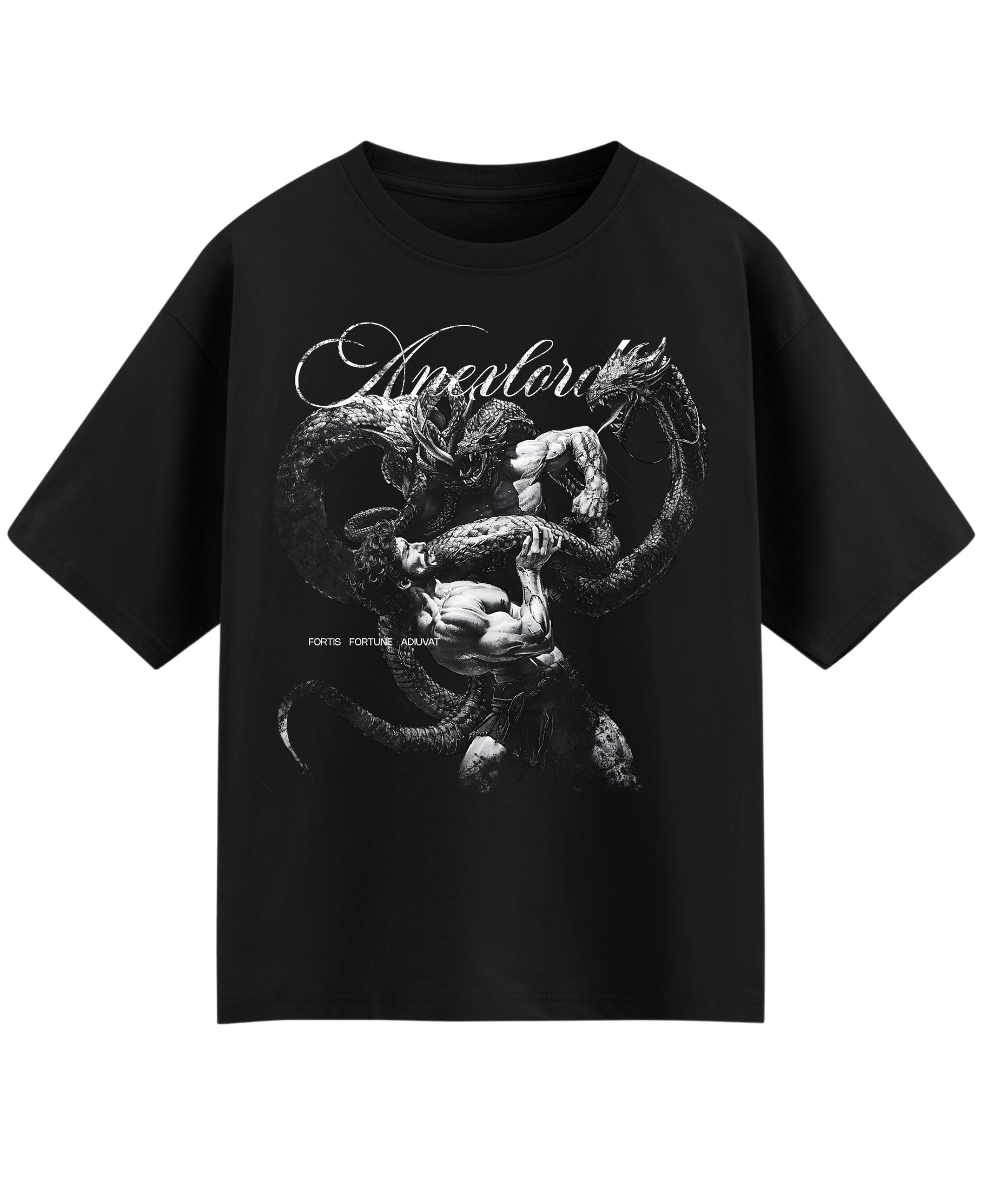 Black Oversized T-shirt Front Design
