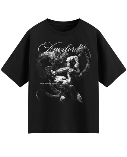 Black Oversized T-shirt Front Design