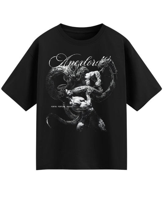 Black Oversized T-shirt Front Design