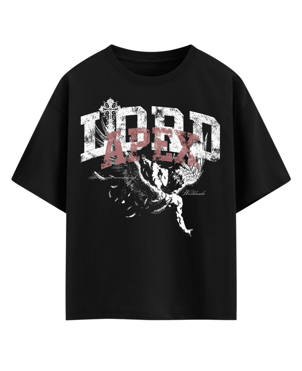 Black Oversized T-shirt Front Design