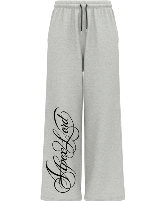 Grey Cotton Joggers Front Design