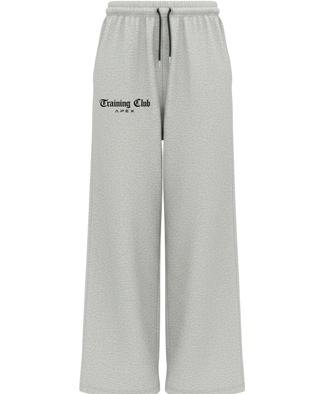 Grey Cotton Joggers Front Design