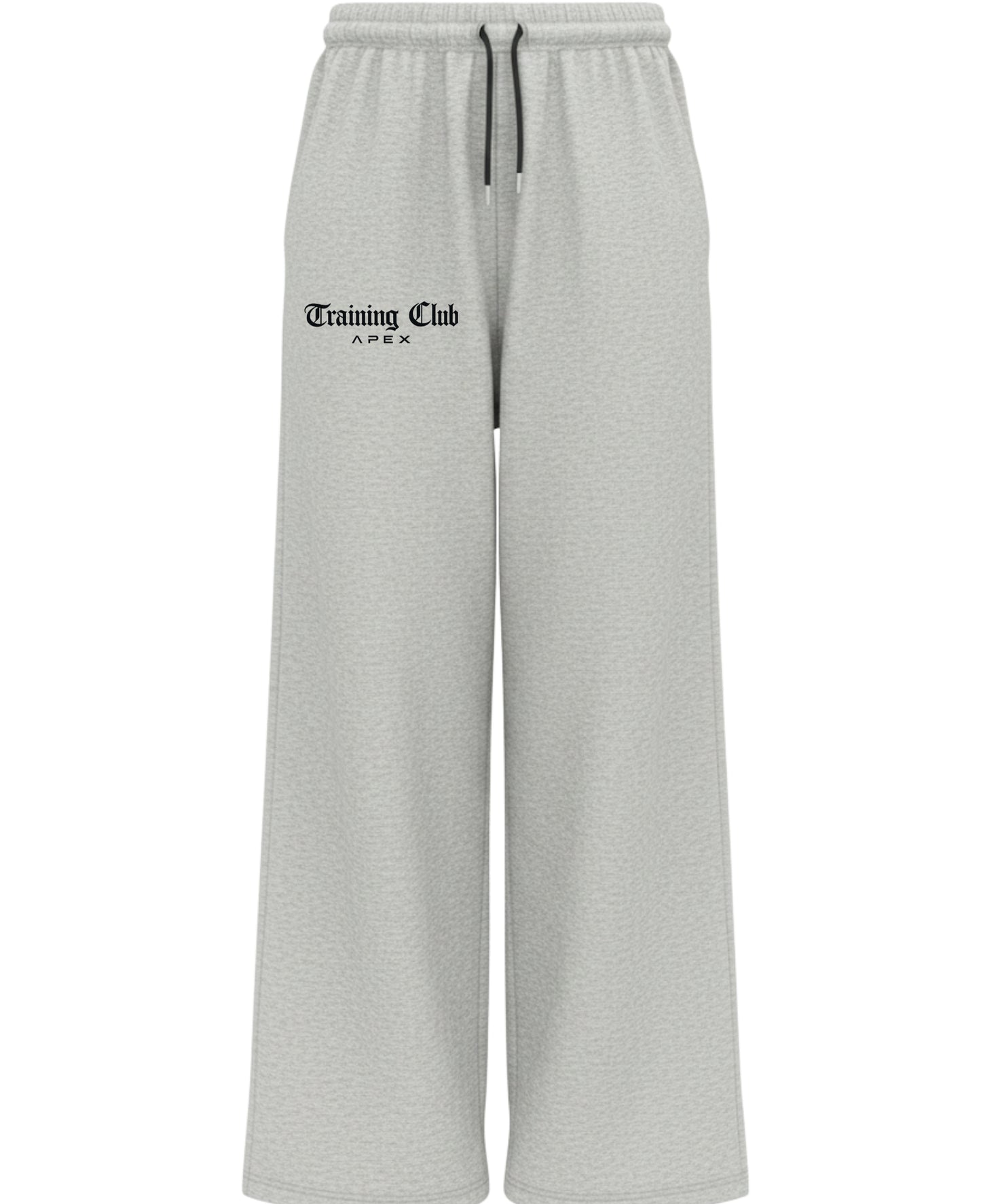 Grey Cotton Joggers Front Design