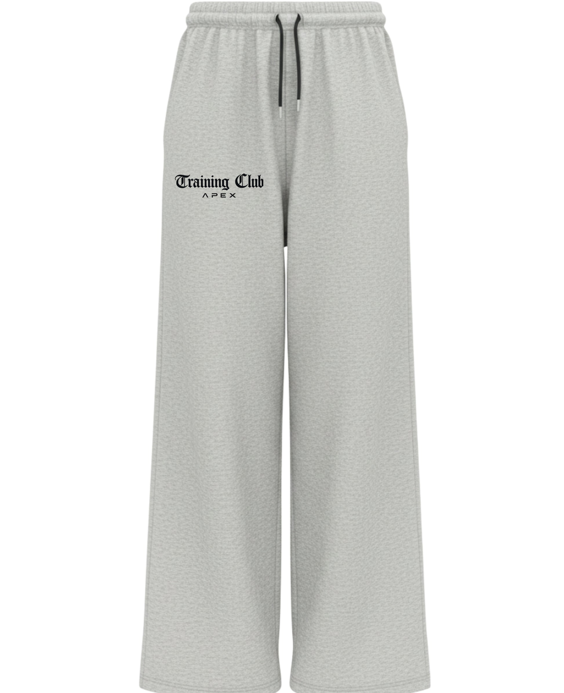 Grey Cotton Joggers Front Design