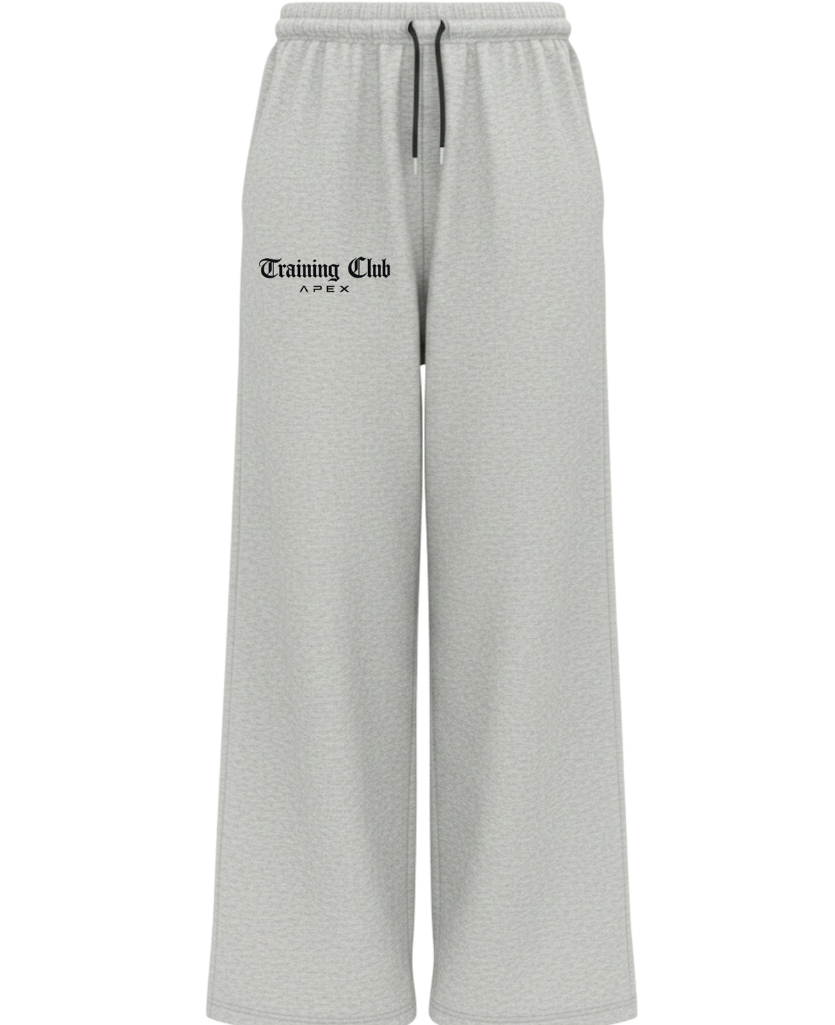 Grey Cotton Joggers Front Design