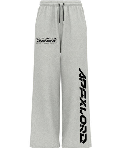 Grey Cotton Joggers Front Design