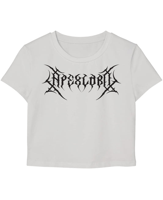 White Baby Tee Front Design