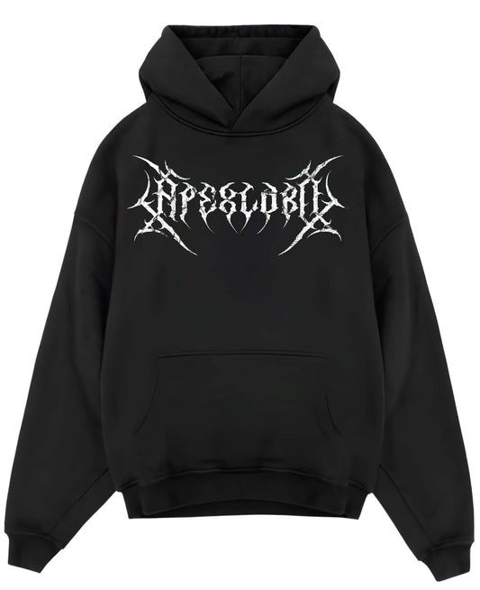 Black Oversized Hoodie Front Design