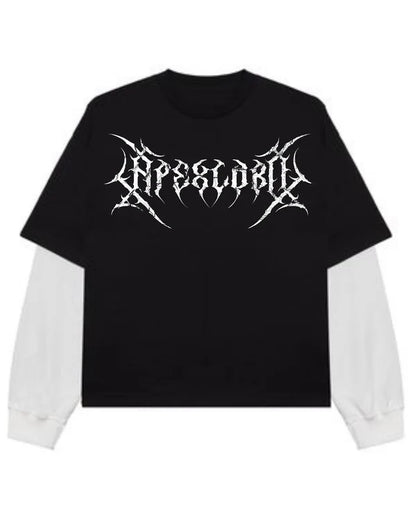 sigil oversized attached sleeve tee
