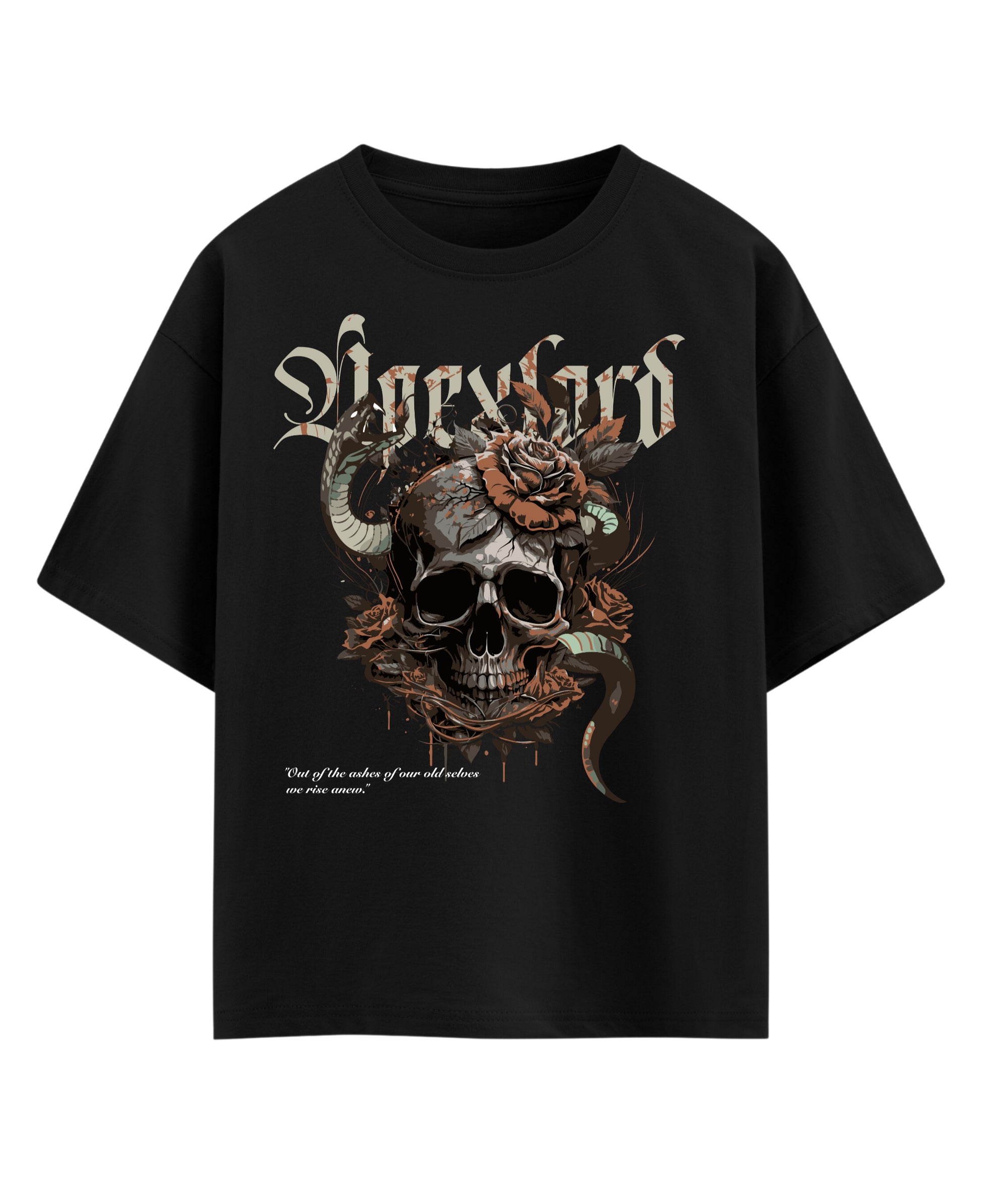 Black Oversized T-shirt Front Design